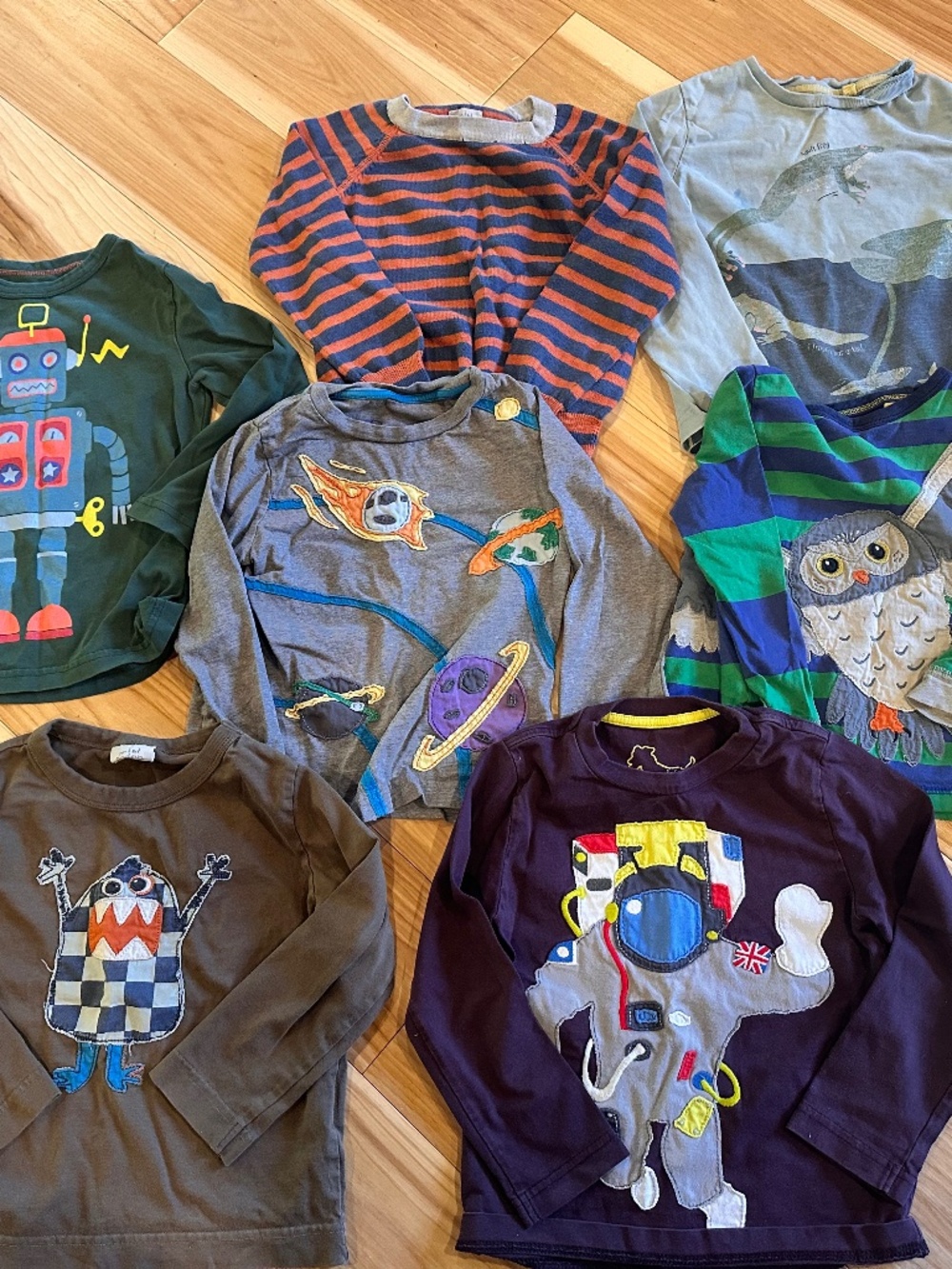 Mini Boden Long Sleeve Shirts - Boys Bundle (7)